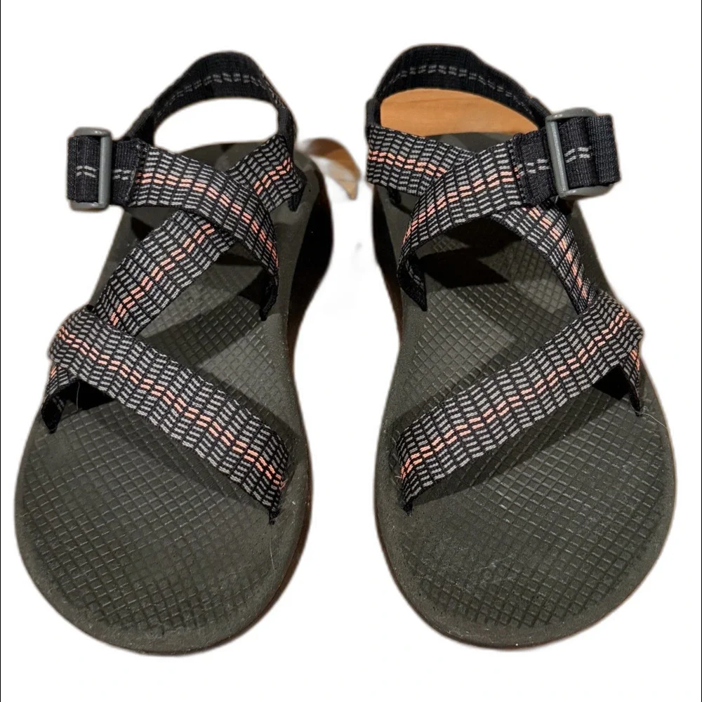 Chaco Men's Classic Sport Sandal Gray Orange 8 M US